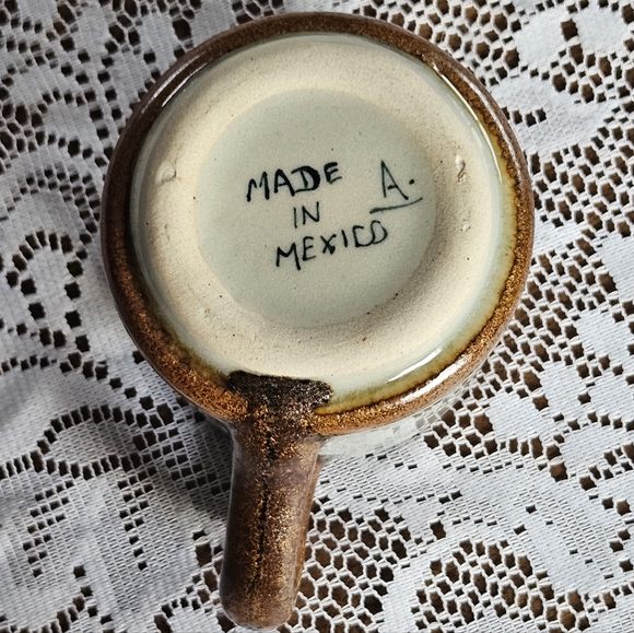 ARIZONA COFFEE MUG SIGNED A. MADE IN MEXICO EUC POTTERY SUN MOON CELESTIAL EUC - Picture 5 of 6